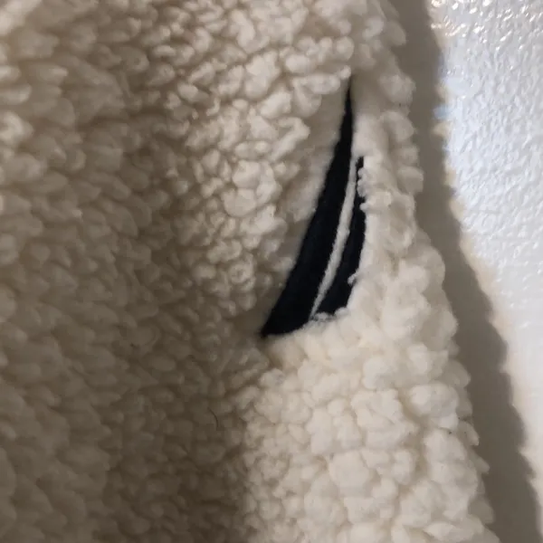 Nautica Cozy Sherpa Pull Over White Color Sweater Women’s Size Medium - Image 3