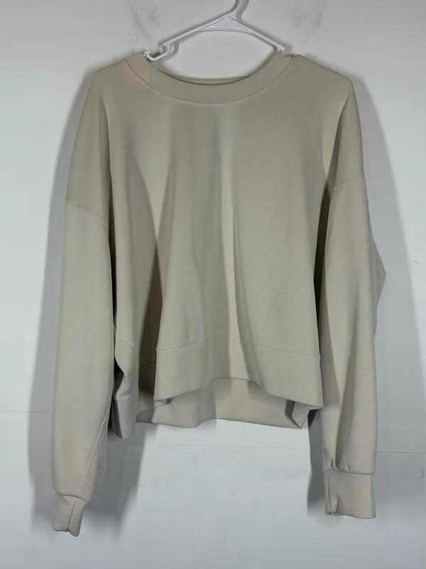 *Flawed* Lululemon Softstreme Perfectly Oversized Cropped Crew Size 10 - Image 3