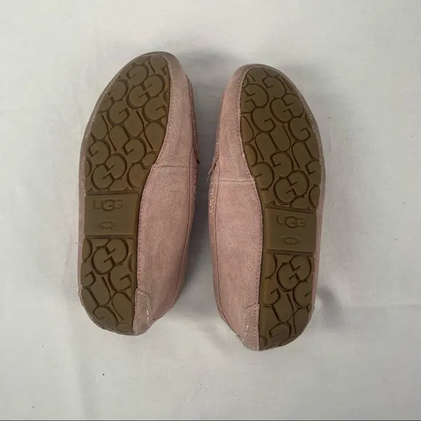 Ugg Ansley Suede Sherpa‎ Lined Slipper in Pink Size 8 - Image 5