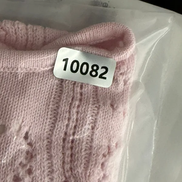 LoveShackFancy Pink Pointelle Bow Knit Cotton Cropped Cami Tank Top XS - Image 8
