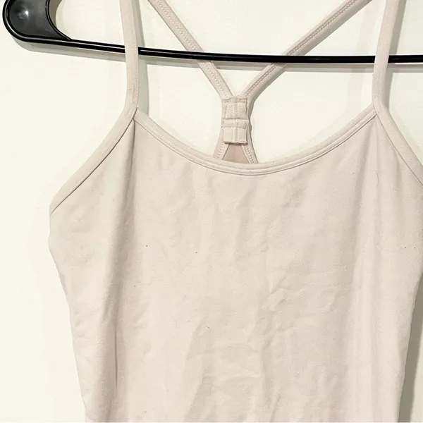 Lululemon Size 6 Power Y Tank *Luon Light Pretty Pink Slalom Stripe Athletic - Image 2
