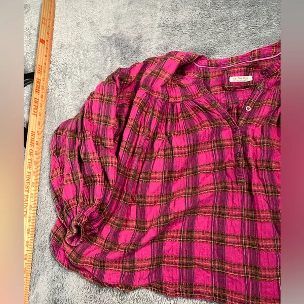 Free people we the free jessi Plaid Top small - Image 3