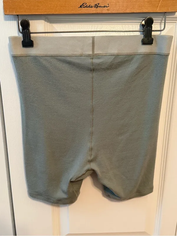 Skims Logo Eyelet Boxer Shorts in Mineral Green - Image 3
