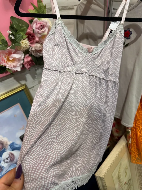 Babydoll polka dot top Purple Size M - Image 2