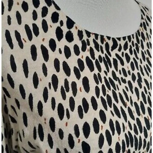 J Crew Mercantile Animal Print Pullover Crew Neck Sweater Top Xs - Image 6