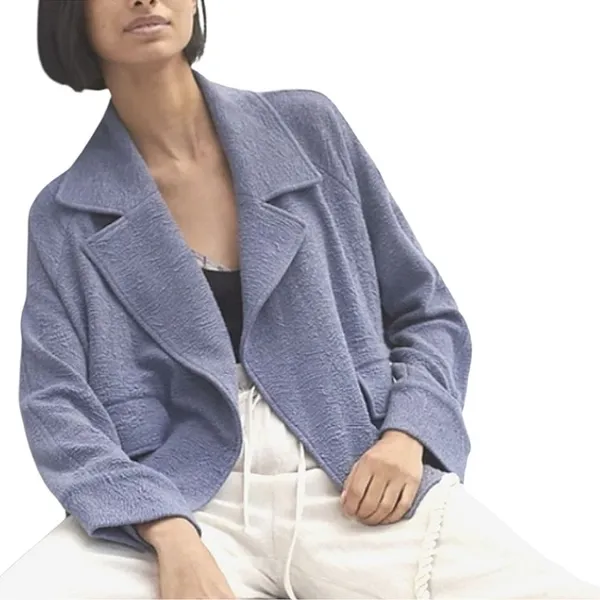 Anthropologie French Mauve • Blazer • Flap Pockets • Small • Textured Fabric - Image 2