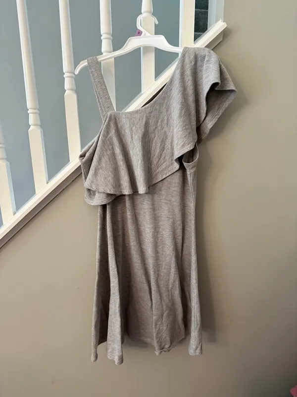 grey ruffle dress - Image 2