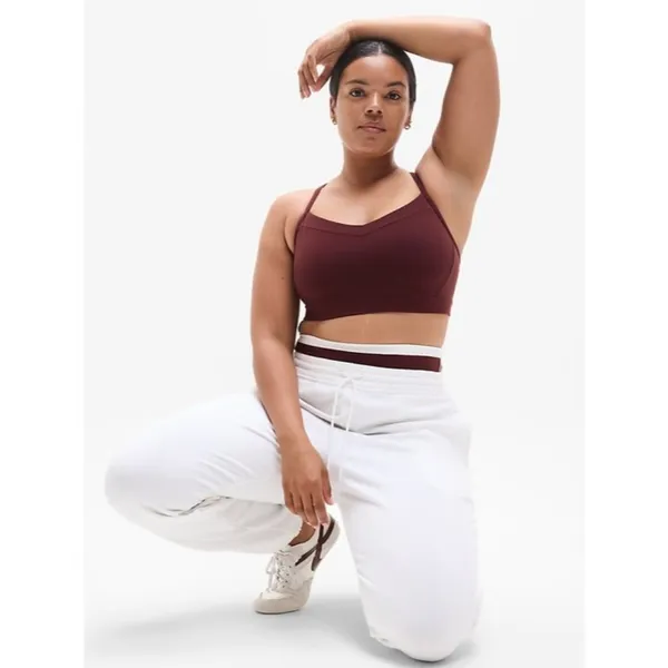 Athleta S Interval Sports Bra D-DD | Garnet Small - Image 4