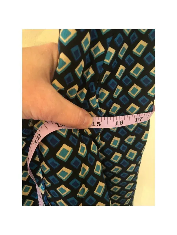Band of the Free NWT Womens Genevieve Teal Diamond Long Sleeve Mini Dress Size S - Image 11
