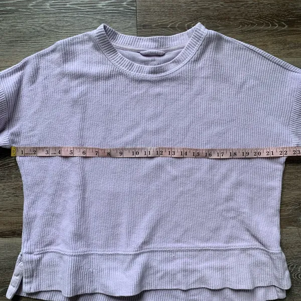AS Revival Light Purple Cropped Crewneck Sweater S - Image 5
