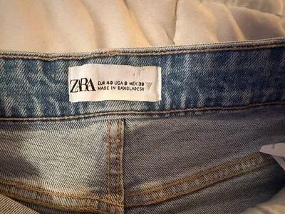 ZARA High Rise Jean Shorts - Image 4