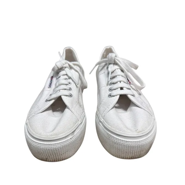 Superga Canvas Lace Up Women's‎ size 9 - Image 3