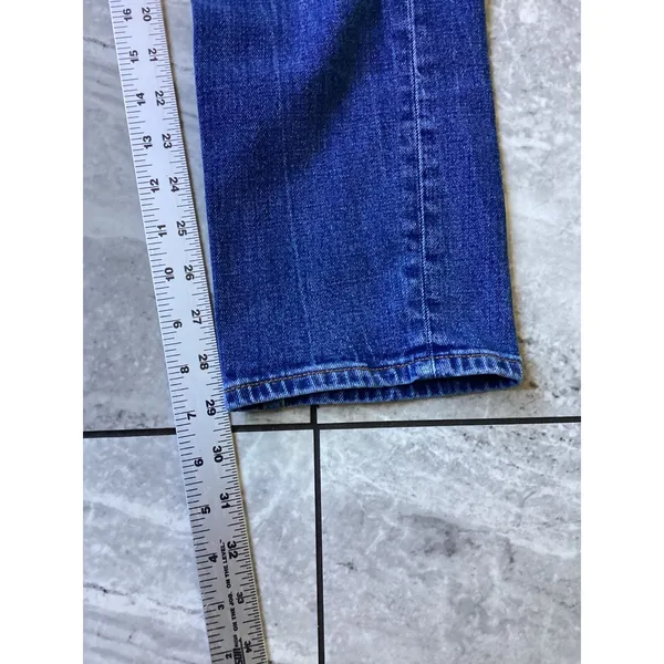 Abercrombie & Fitch Slim Straight Ultra High Rise Blue Jeans 26/2 Medium Wash - Image 5