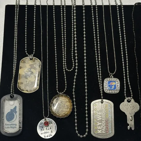 J417 Bulk Bundle of 18 Necklaces Ball Chain Style - Image 3