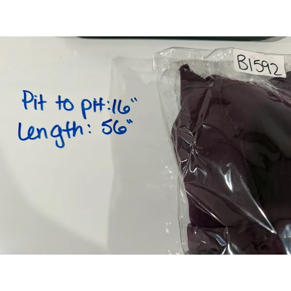 Free People Beach Andrina Maxi Dress Sz S Eggplant Purple Boho Coastal Side Slit - Image 9