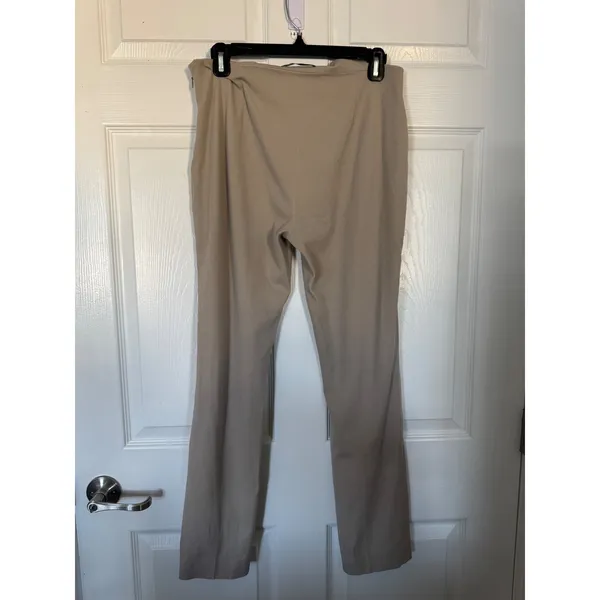 Elie‎ Tahari Taupe Pull On Knit Pants Women's Size 8 Straight Leg Stretch - Image 3