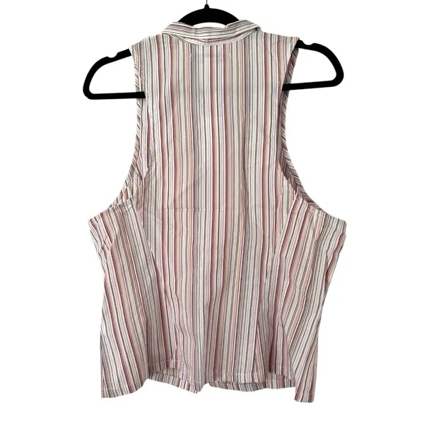 NWT Urban Outfitters Party Girl Sleeveless Shirt Vest Large Pink Y2K Academia - Image 4