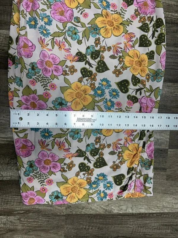 Vtg Floral Slip Dress XS Y2K Retro 70s Inspired Boho Festival Midi Hippie Garden - Image 6