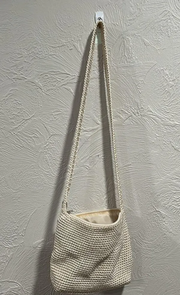 The Sak Crochet Mini Purse Crossbody Off White - Image 5