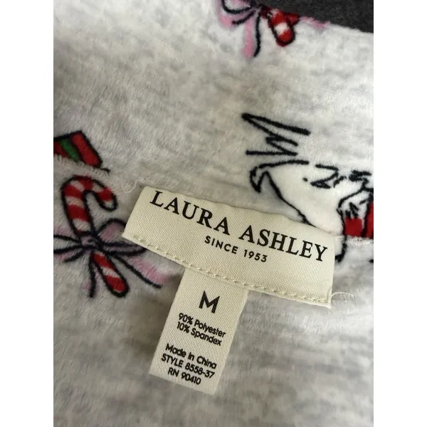 Laura‎ Ashley Pajama Set West Highland Dog Scottie sz M Christmas Westie Soft - Image 2