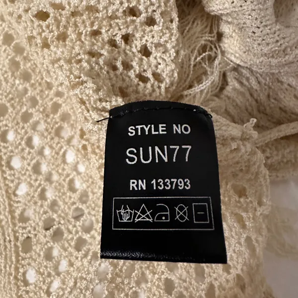 POL Cream Oversized Cap Sleeve Cardigan with Fringe - NWOT - Size S - Image 5