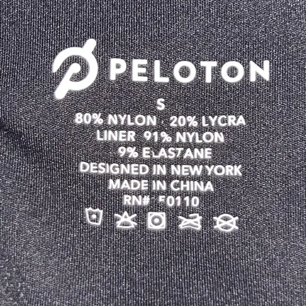 Peloton Sports Bra Black Racerback Athletic Pace High Neck Womens‎ Size Small - Image 6