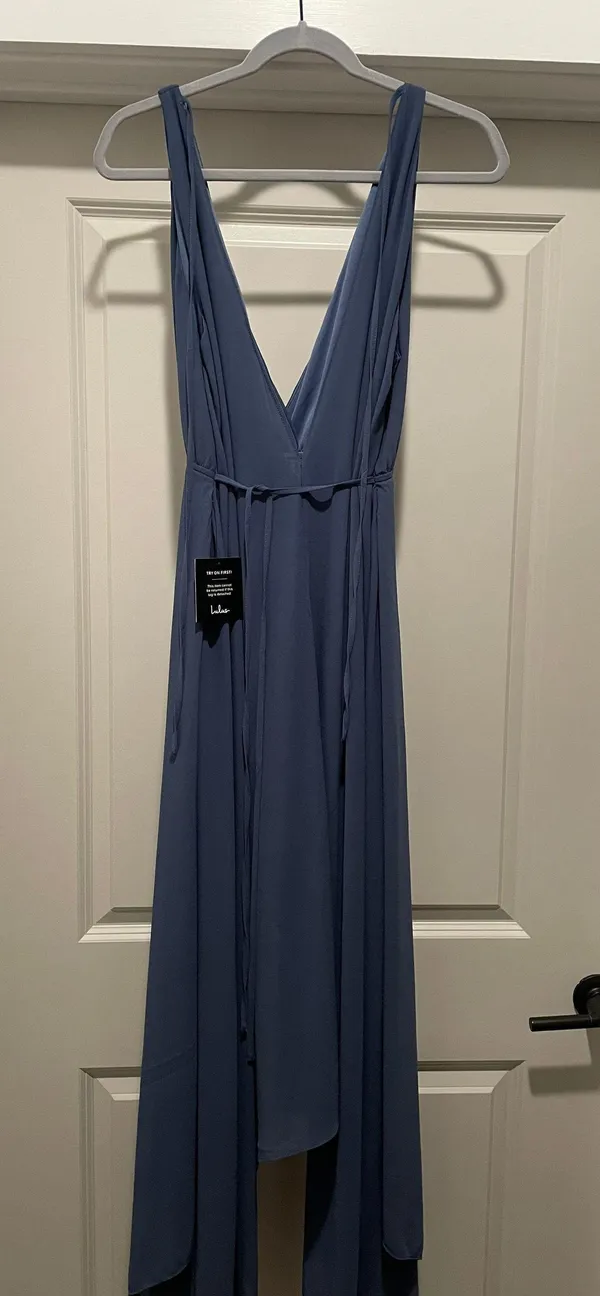 Lulus Denim Blue Dress - Image 3