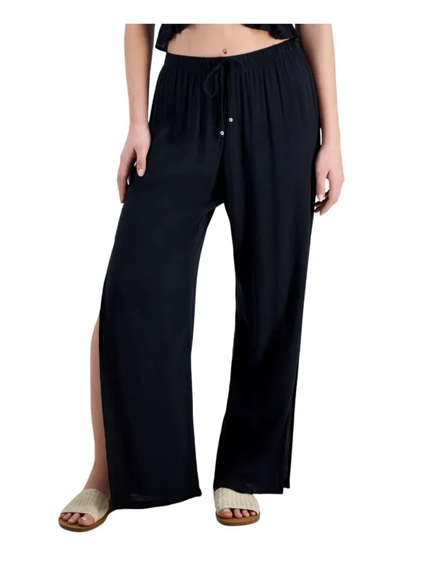 NWT Miken Juniors Side-Slit Cover-up Pants I6596P380 Black XL - Image 4