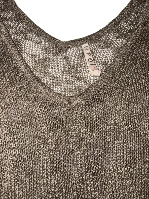 POL Lightweight Open Knit Sweater Medium - Image 2
