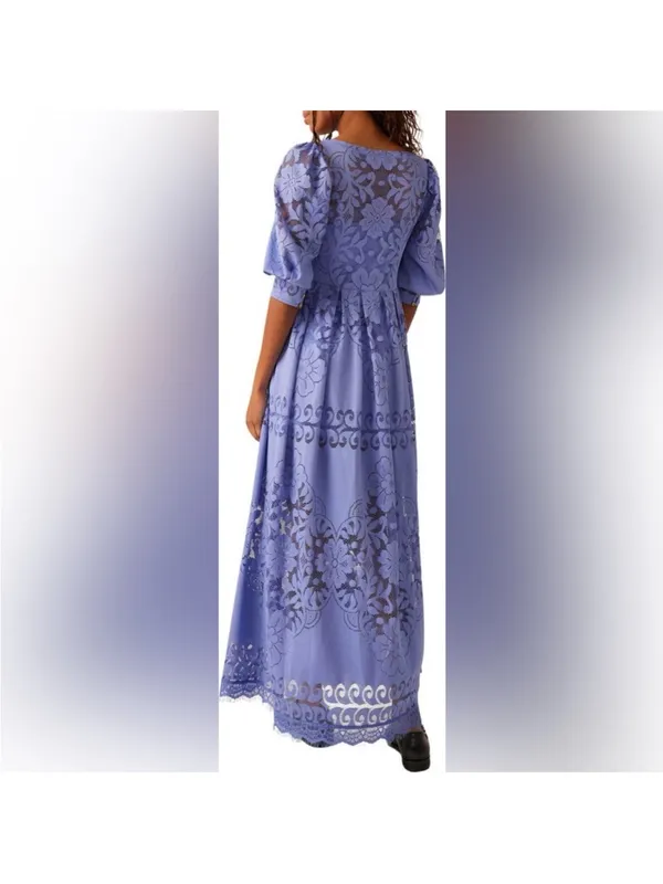 Free People Shadow Dance Midi Dress - Image 3