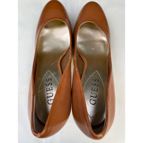 Guess Women's Tan/ Brown Platform Pumps/ Shoes Heels 4" Size 7 SKU 5430 - Image 5