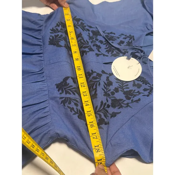 Lost + Wander Riviera Midi Blue Medium Dress - Image 6
