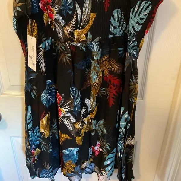 Pacific Vibes Tropical Floral Sleeveless Dress – Size XL – New With Tags - Image 10