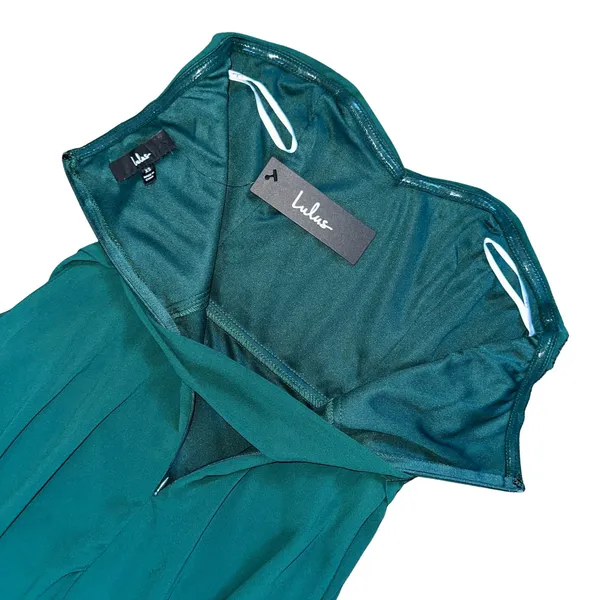 Lulus Green Strapless Maxi Dress Size XS NWT - Image 5