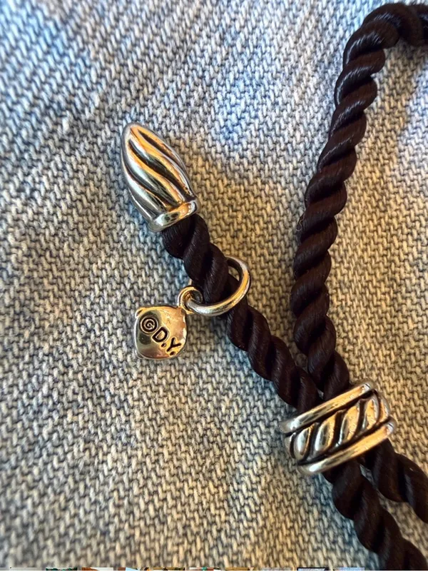 David Yurman Corded Bracelet with Silver Accents - Image 3