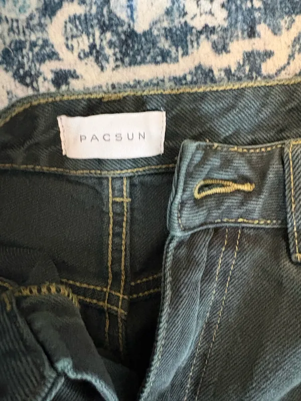 Pacsun Dark Green Jeans - Image 2