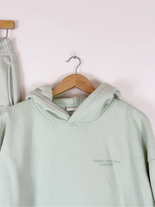 COMFRT Pastel Mega Hoodie and Pants Sweat Set in Mint Green - Image 4