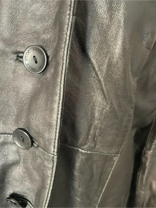 Wilsons Leather 90s Y2K Pelle Studio Black Sleek Jacket Medium - Image 5