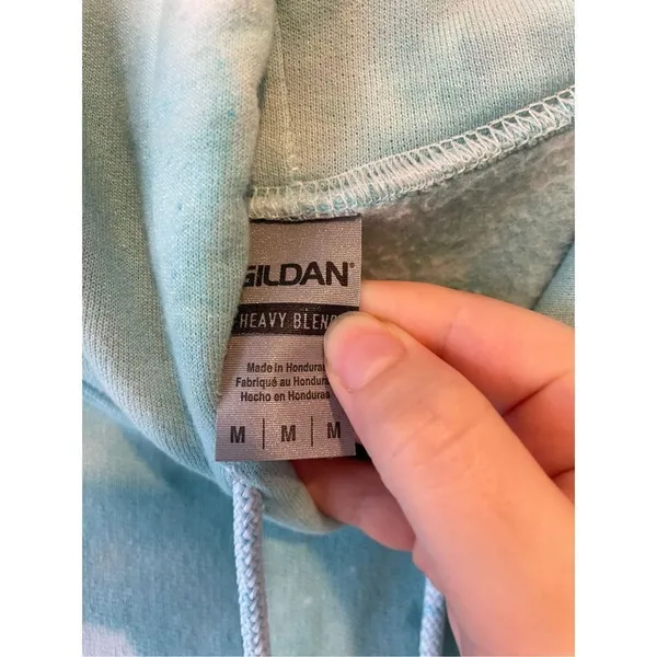 tie dye hoodie Green Size M - Image 2