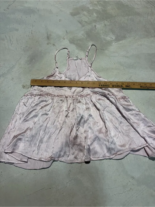 Altar’d state Light Pink Satin Spaghetti-Strap Tank Top medium - Image 3