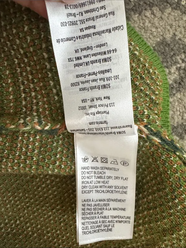 Farm Rio Pinneaple Ikat Knit Mini Skirt Size Small - Image 12
