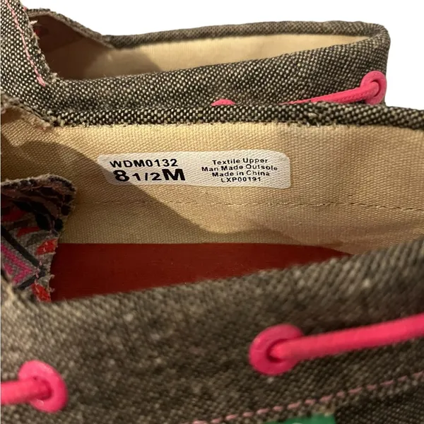 Twisted X Neon Pink Aztec Print Women’s 8.5M Boat Driving Mocs Loafers Shoes - Image 6