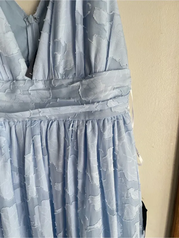 Lulus Sweet Sophistication Light Blue Burnout Floral Maxi Dress - Image 6