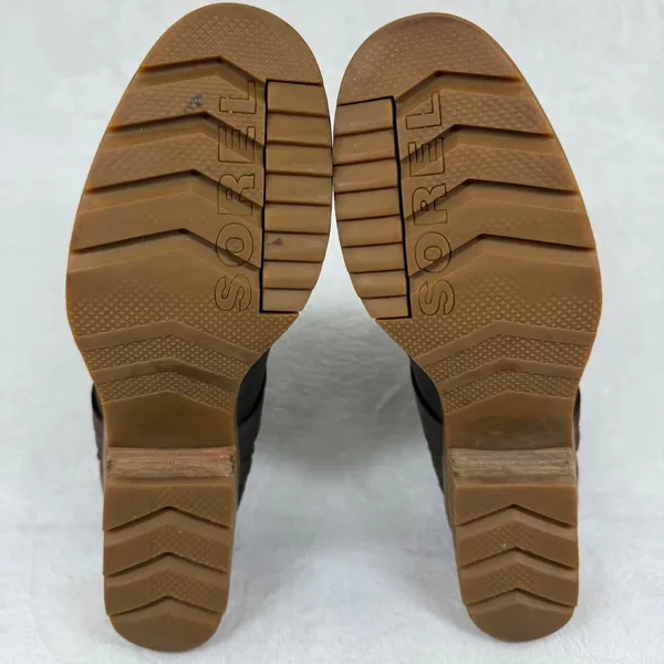 Sorel Cate Buckle Bootie‎ Dark Brown Leather Suede Ankle Boots NL3916-205 6 - Image 10