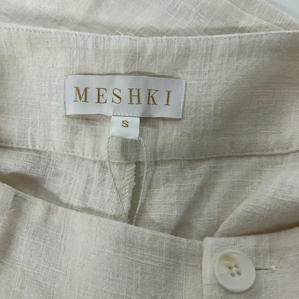 NWT Meshki Women’s Small Cream Ankle Cargo Pants - Image 11