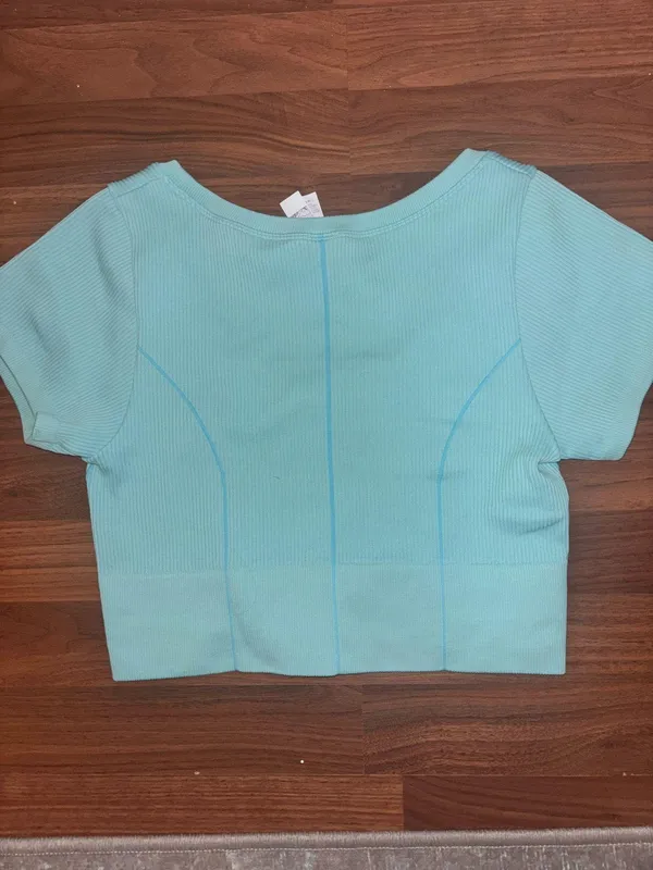 Aerie Athletic Short Sleeve Ribbed Top - Image 2