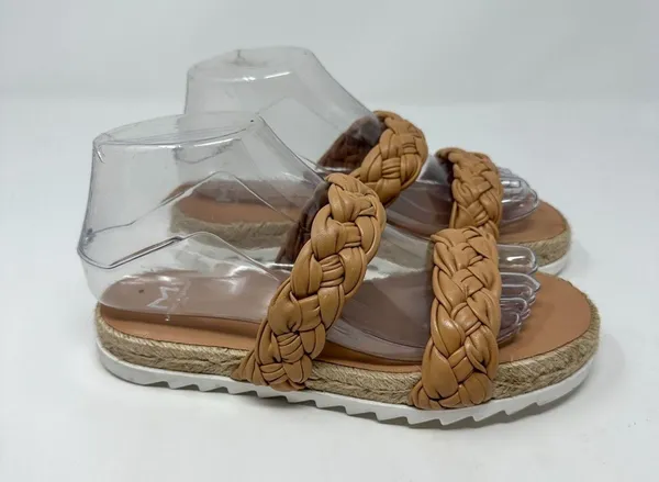 NEW Marc Fisher Women's Jaimee Flat Espadrilles Slip-On Leather Sandals Size 6 - Image 9