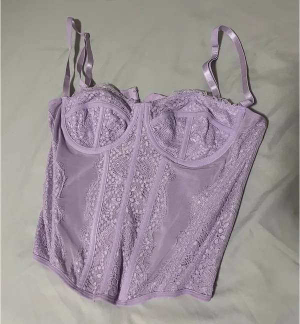 SheIn light purple corset top - Image 2
