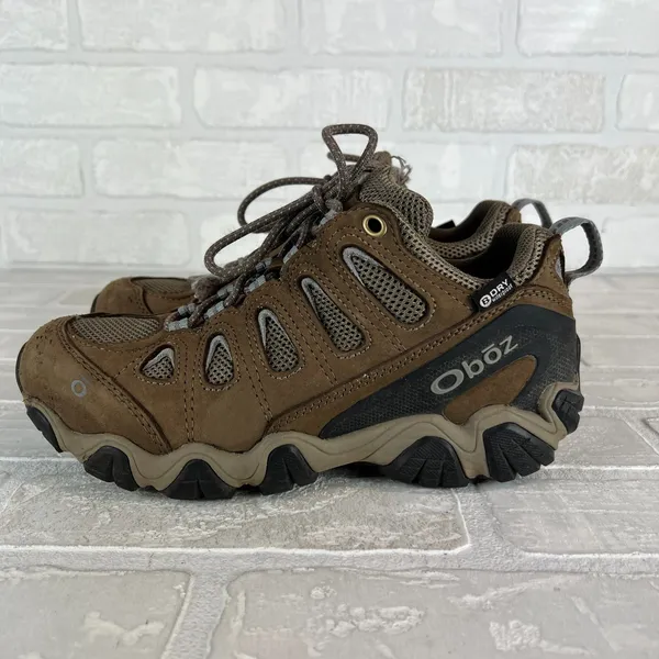 Oboz‎ Sawtooth II Hiking Shoes Low Waterproof B Dry Womens 7.5 38 Brown Boots - Image 6