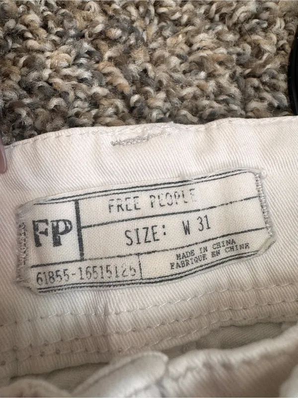 Free People White Cotton Shorts Womens 31 Beachy Summer Casual Classic - Image 6
